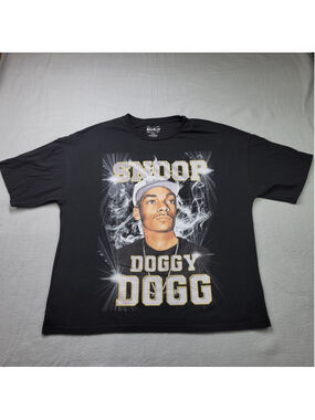 Snoop Doggy Dogg T-Shirt Size XL Black Short Sleeve Dogg Supply 90s Rap Music
